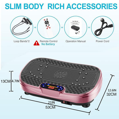 Vibration Plate Fitness Exercise Machine